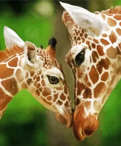 Baby And Mom Giraffe Diamond Painting