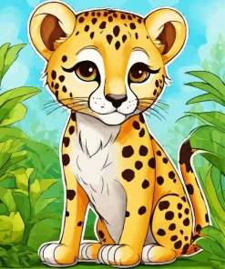 Baby Cheetah Diamond Painting