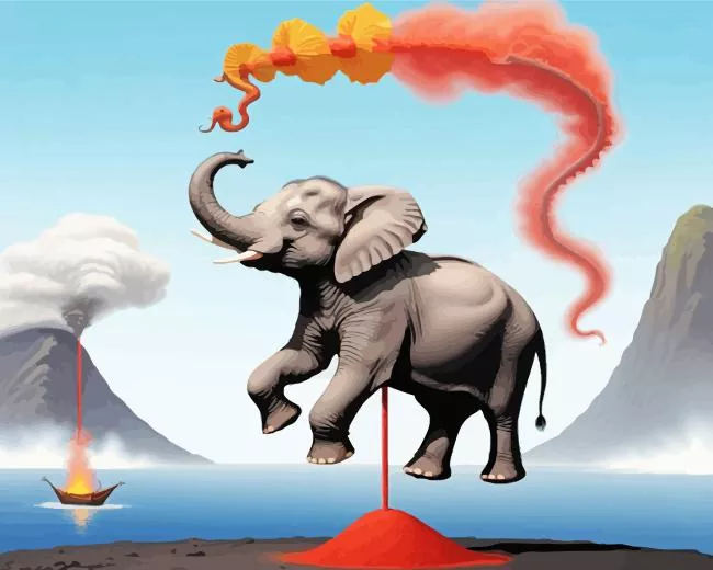 balancing elephant Diamond Dotz Balancing Elephant Diamond Painting