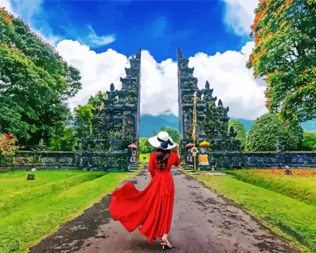 bali handara gate Diamond Paintings Bali Handara Gate Diamond Painting