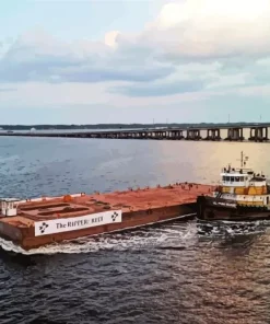 Barge Ship Diamond Painting