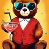 Bear Wearing Glasses Diamond Painting
