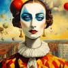 Beautiful Female Clown Diamond Painting