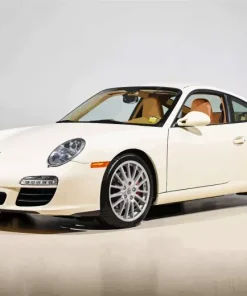 Beige Porsche 911 Diamond Painting
