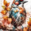 Bird Fall Art Diamond Painting