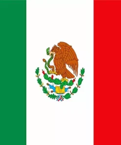 Bird In Mexican Flag Diamond Painting