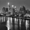 Black And White Philadelphia Skyline Diamond Painting
