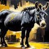 Black Donkey Diamond Painting