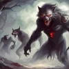 Black Werewolves Diamond Painting