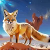 Blond Fox Diamond Painting