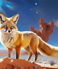 Blond Fox Diamond Painting