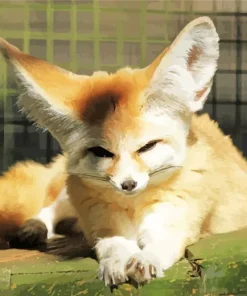 Blond Fox Animal Diamond Painting