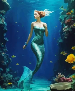 Blonde Mermaid Diamond Painting