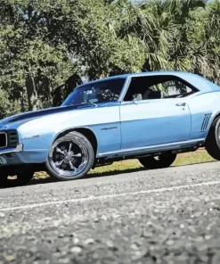 Blue 1969 Camaro Diamond Painting