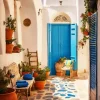Blue Greek Style Terrace Diamond Painting