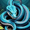 Blue And Black Snake Diamond Painting