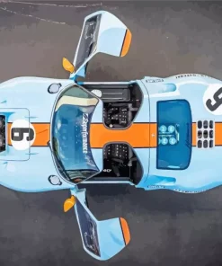 Blue And Orange Gt40 Diamond Painting