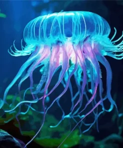Blue Jellyfish Diamond Painting