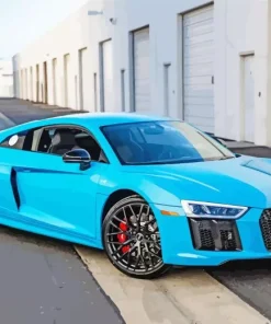 Blue Audi I8 Diamond Painting