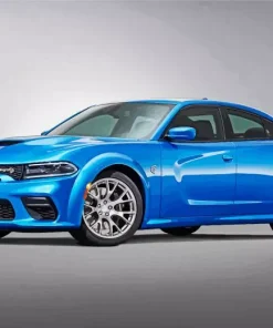 Blue Dodge Charger Daytona 2020 Art Diamond Painting