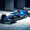 Blue Formula 1 Car Diamond Painting