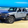 Blue Gray Jeep Diamond Painting