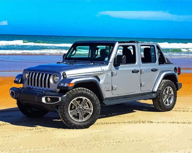 blue gray jeep Diamond Paintings Blue Gray Jeep Diamond Painting