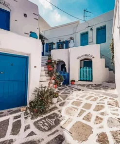 Blue Greece Diamond Painting