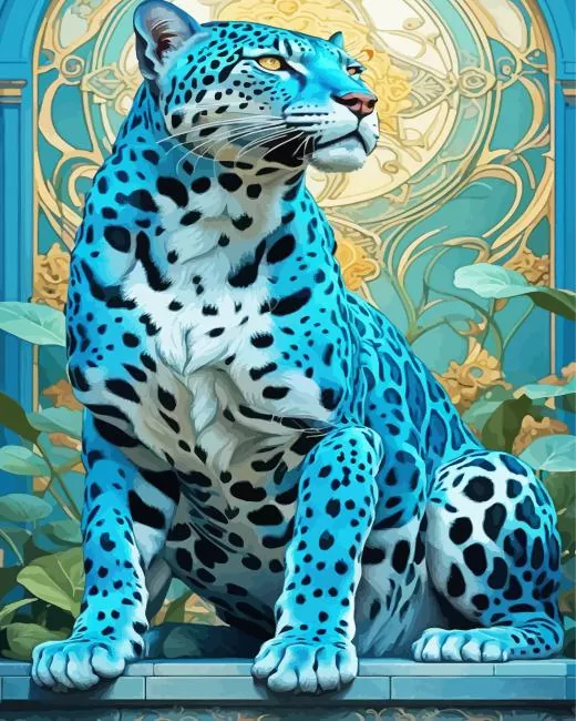 blue jaguar (2) Diamond Paintings Blue Jaguar Diamond Painting