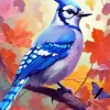 Blue Jay Bird Diamond Painting