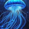 Blue Jellyfish Diamond Painting