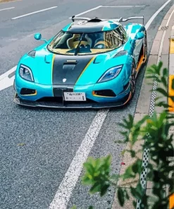 Blue Koenigsegg Agera Diamond Painting