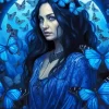 Blue Lady Butterfly Diamond Painting