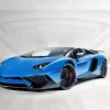 Blue Lamborghini Diamond Painting