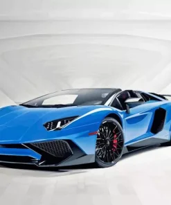 Blue Lamborghini Diamond Painting
