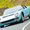 Blue Lamborghini Miura Diamond Painting