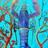 Blue Lobster Art Diamond Painting