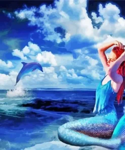 Blue Mermaid Diamond Painting