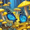 Blue Monarch Butterflies Diamond Painting