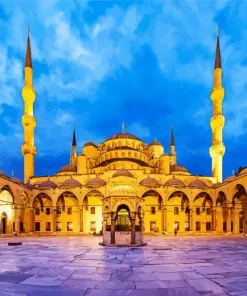 Blue Mosque Diamond Painting