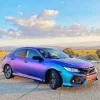 Blue Purple Car Diamond Painting