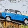 Blue Trabant Diamond Painting
