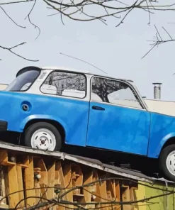 Blue Trabant Diamond Painting