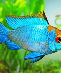 Blue Tropical Fish Diamond Painting
