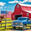Blue Truck Diamond Painting