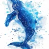 Blue Whale Art Diamond Painting