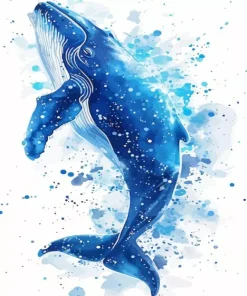 Blue Whale Art Diamond Painting