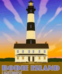 Bodie Island Lighthouse Poster Diamond Painting