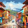 Bogota Colorful Houses Diamond Painting