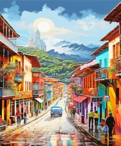 Bogota Colorful Houses Diamond Painting